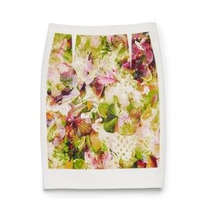 Club Monaco Kenson floral pencil skirt